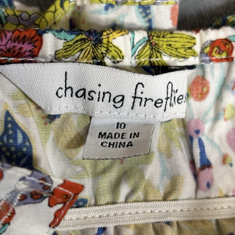 Chasing Fireflies Girls Wildflowers Dress Size 10 Cotton Floral Fairy Sundress - Picture 4 of 10